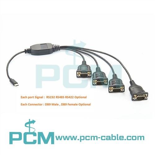 USB Biex Serial RS232 Adapter 4 Port