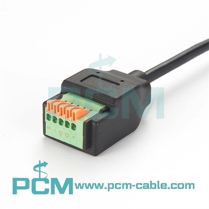 USB 3.1 Type-C Male to 5 Pin push button Terminal (2)
