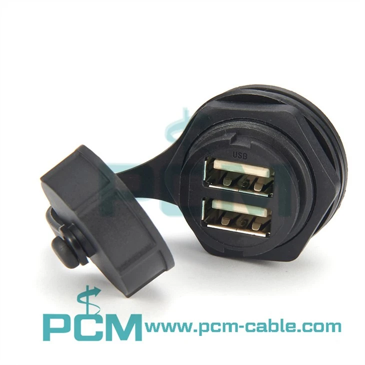 Dual USB Port Female Socket