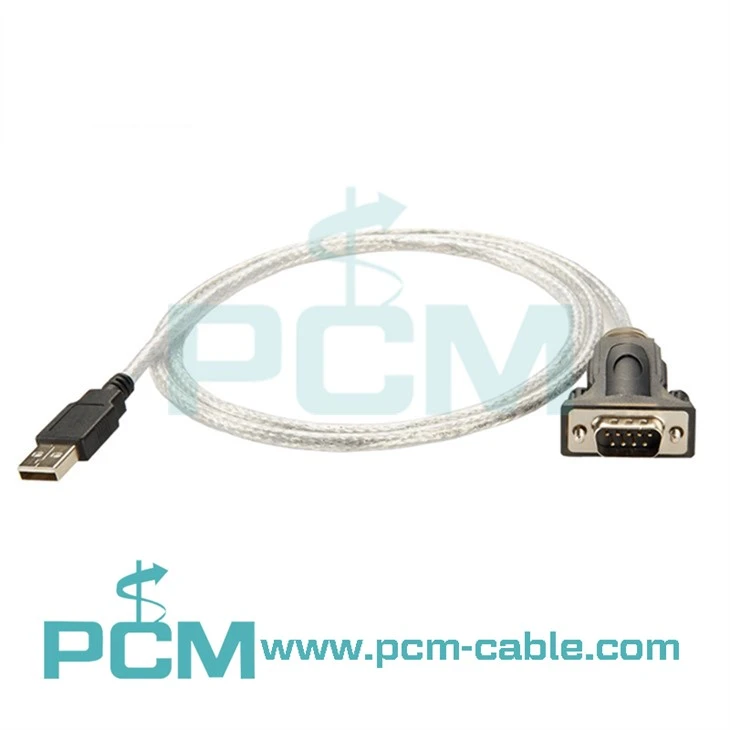 DB9 Male għal USB Converter Cable