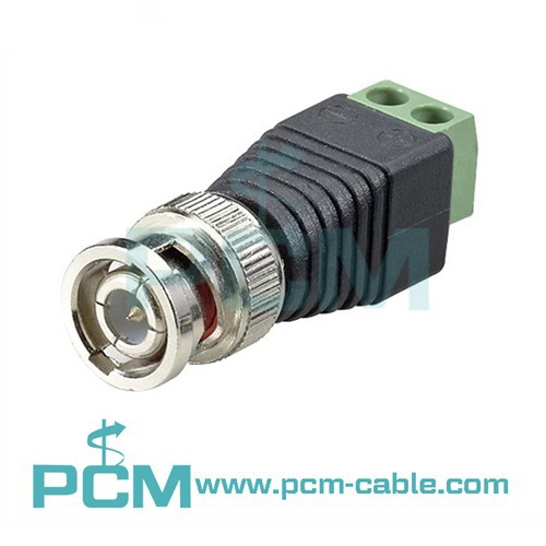 Plagg maskili BNC għal AV 2-screw Terminal Block Balum Connector