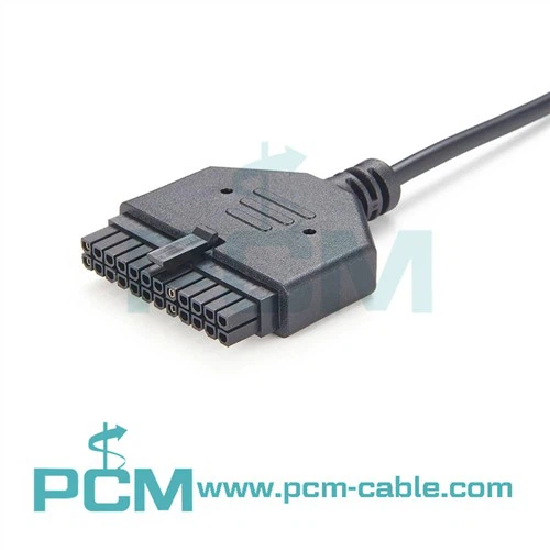 Molex Micro Fit 3. 0 Reċipjent tad-Djar Doppju Ringiela (24 Ċirkwiti) UL 94V -0 Mara