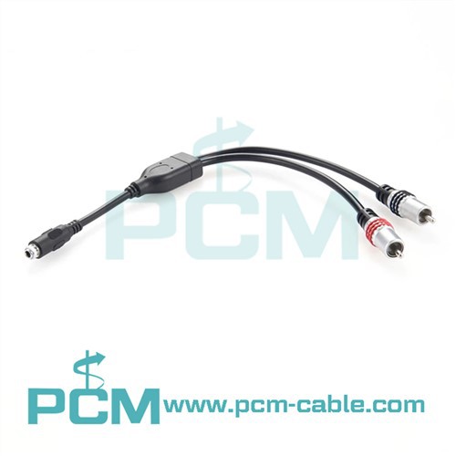 Panel Mount 3.5mm Biex RCA Cable