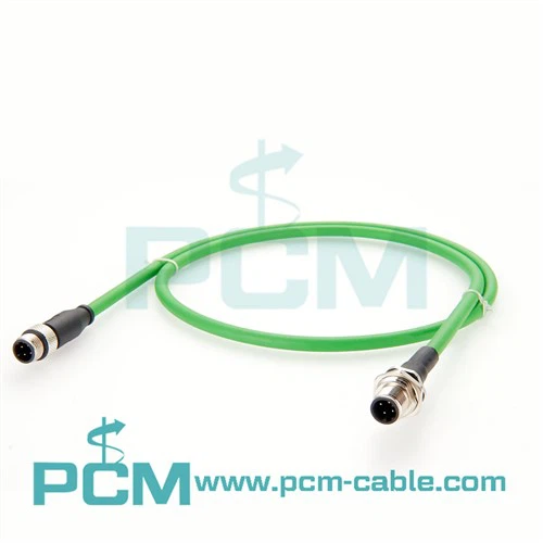 Profinet Cable Panel Mount M12 Bulkhead Konnettur D-Kodiċi