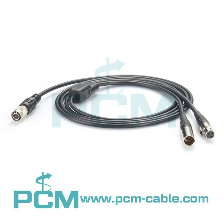 Hirose Splitter Power Cable HR10A-7P-6S Biex Mini XLR Y Cable
