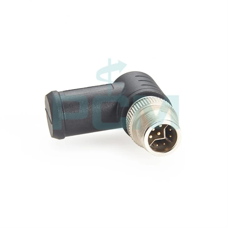 M12 Y Code 8 Pin Male Terminator with 1000Ω Resistor, 360° shielded