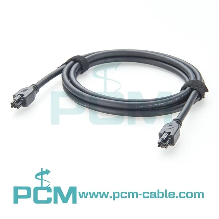Micro-fit 3.0-to-Micro-Fit 3.0 Off-the-Shelf (OTS) Overmolded Cable Assembly, Dual Row, 2.0m Length, 6 Circuits, Black