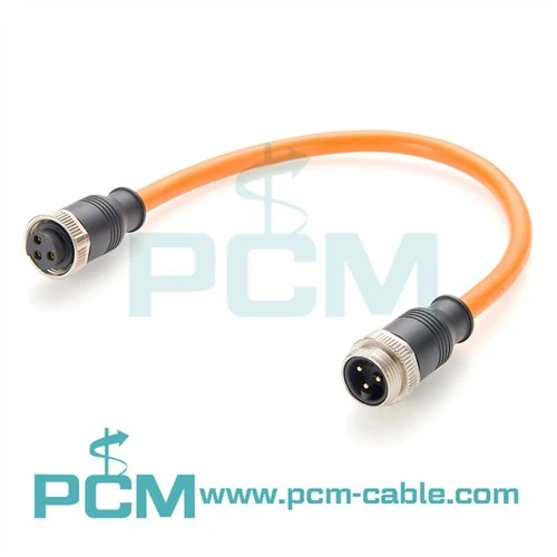 7/8" Mini Bidla 5pin Male għal Female Double Ended DeviceNet Power Cable