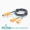 M12 A Kodiċi 8 Pin għal Doppju USB A Cable
