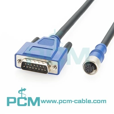 M12 sa DB15 Power u kejbil I / O għas-senser tal-kamera tal-vista tal-magna