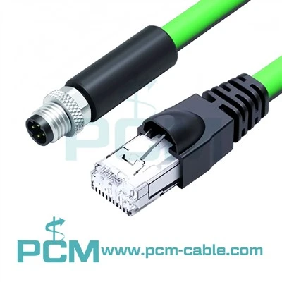 M8 Male għal RJ45 Male Profinet Cable