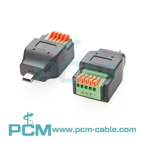 Mini USB Male Biex Terminal Block