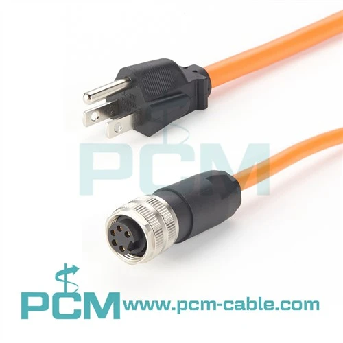 NEMA 5-15P Sa 7/8" Ċirkolari Konnettur Power Cable